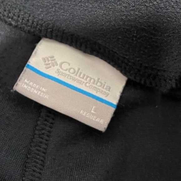 COLUMBIA black fleece pants size L - Picture 3 of 7